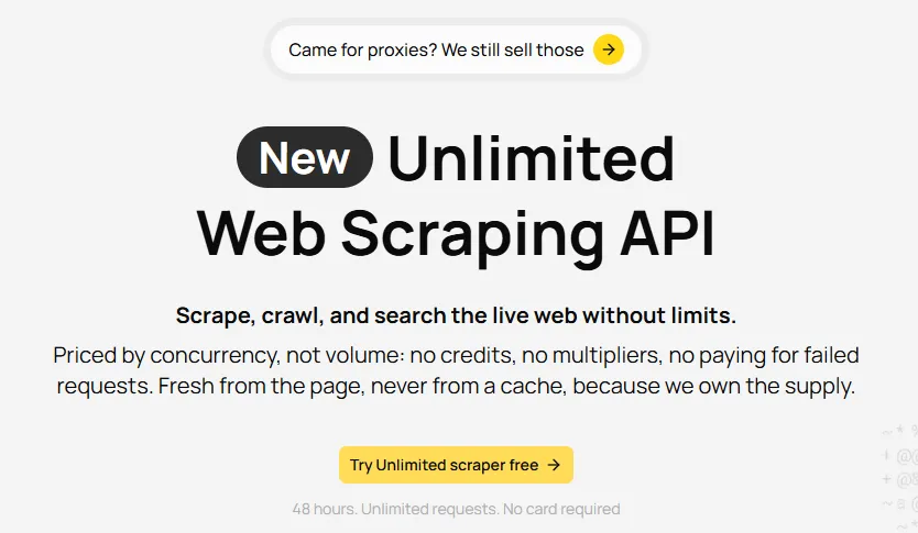 Geonode proxy service homepage