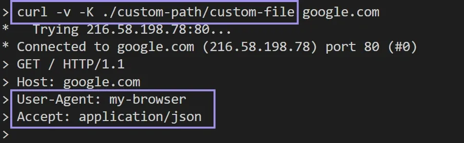 Use a different curl config file than the default one.webp