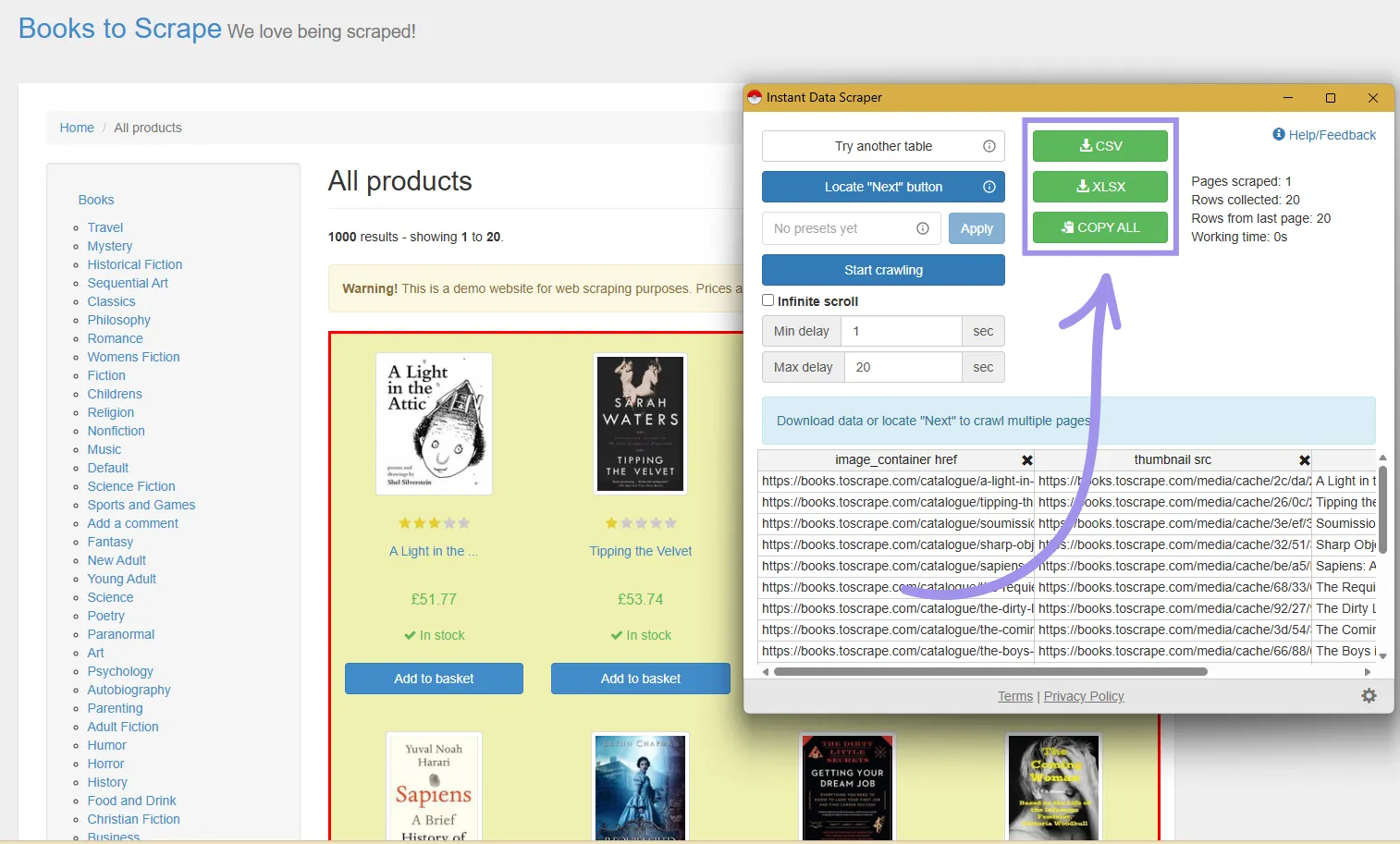 instant-data-scraper-export-buttons.webp