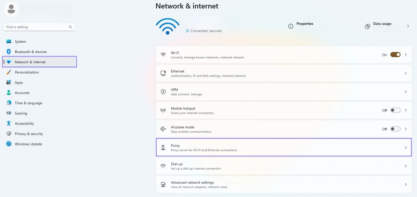 Network and Internet settings .webp