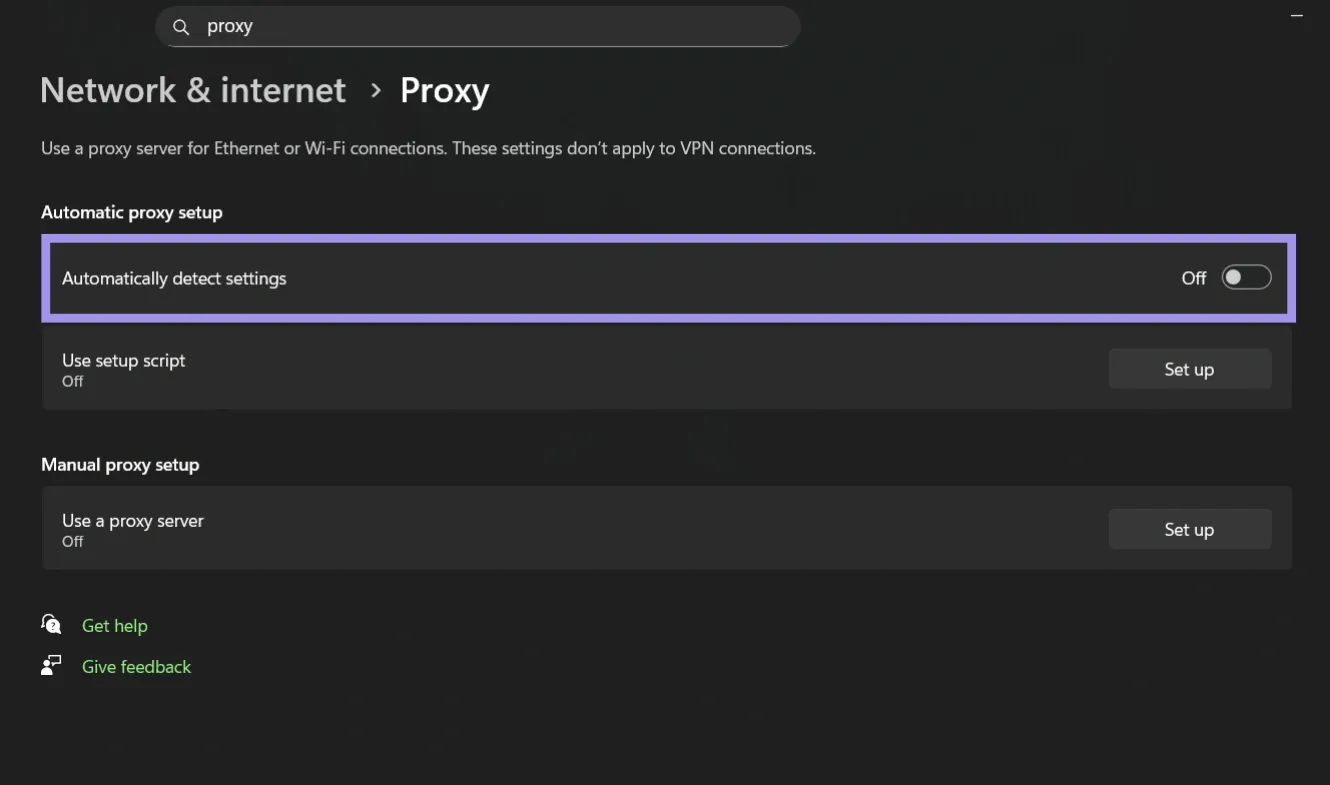 Automatically detect settings option on Windows.webp