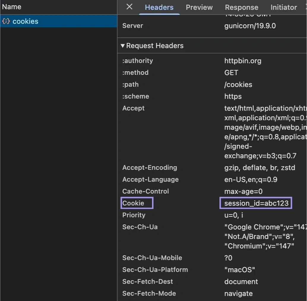 Cookie Header in Network Request.webp