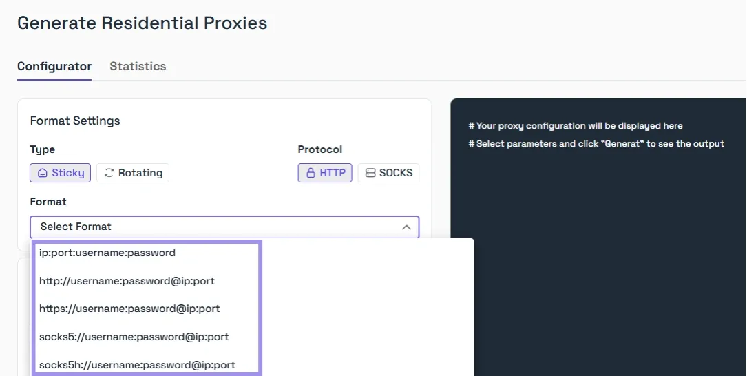Format Settings on Ping Proxies.webp