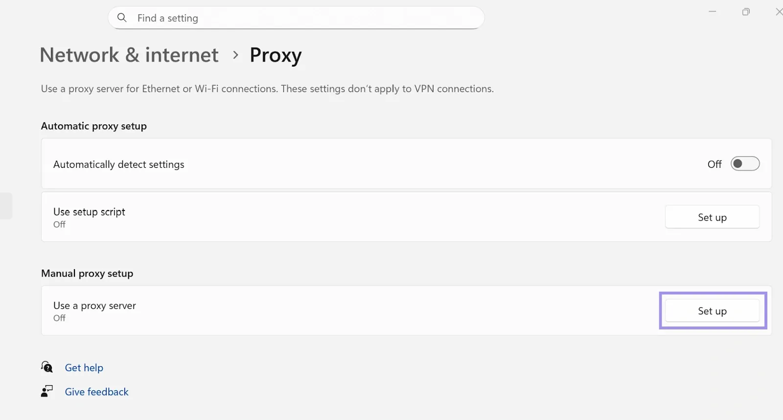 Enable Manual proxy setup on Windows.webp