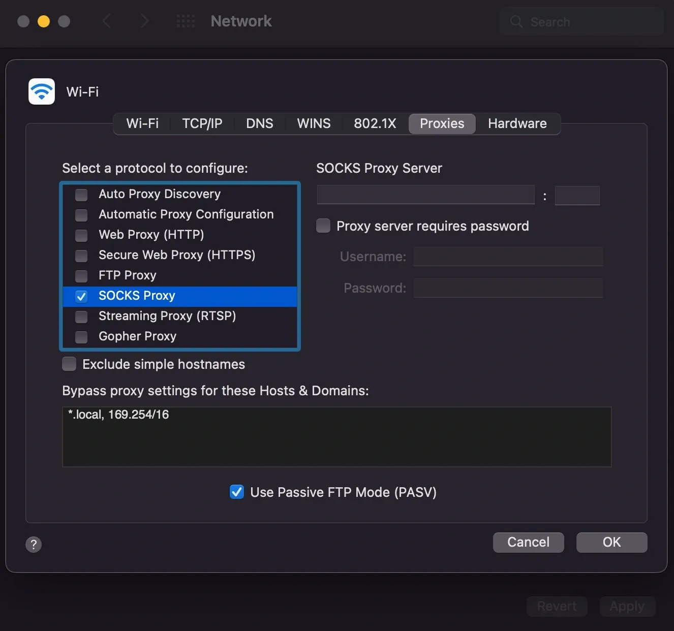 Proxies under macOS WiFi settings.webp