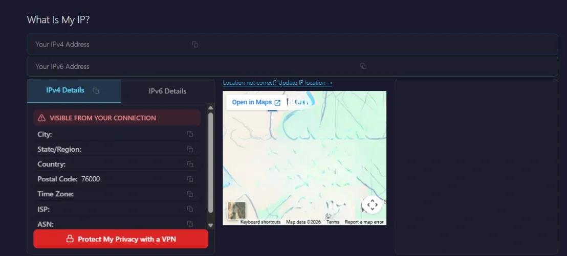 WhatIsMyIP dashboard.webp