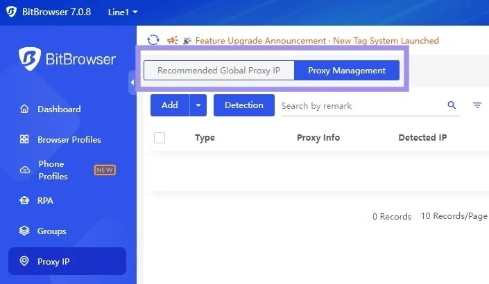 Click on Proxy Management.webp