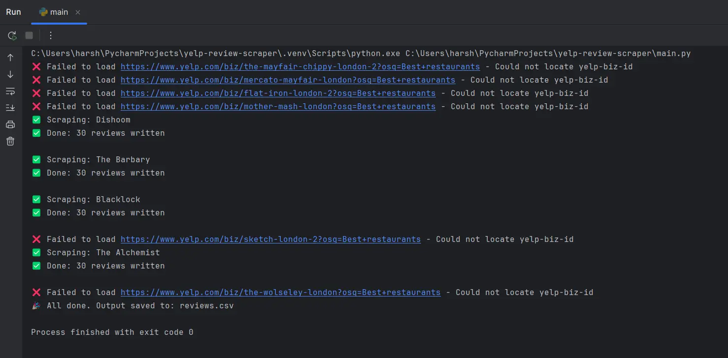 Yelp review scraper blocked by anti-scraper.webp