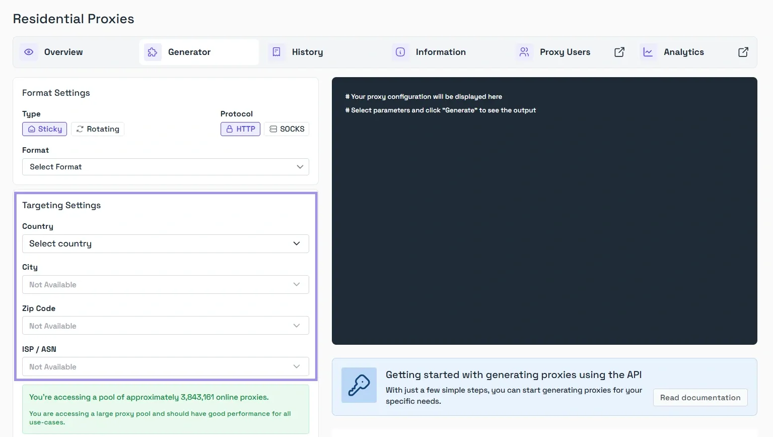 Targeting settings on Byteful.webp