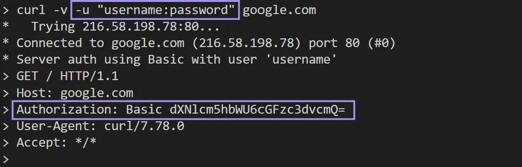 Send username and password with curl.webp