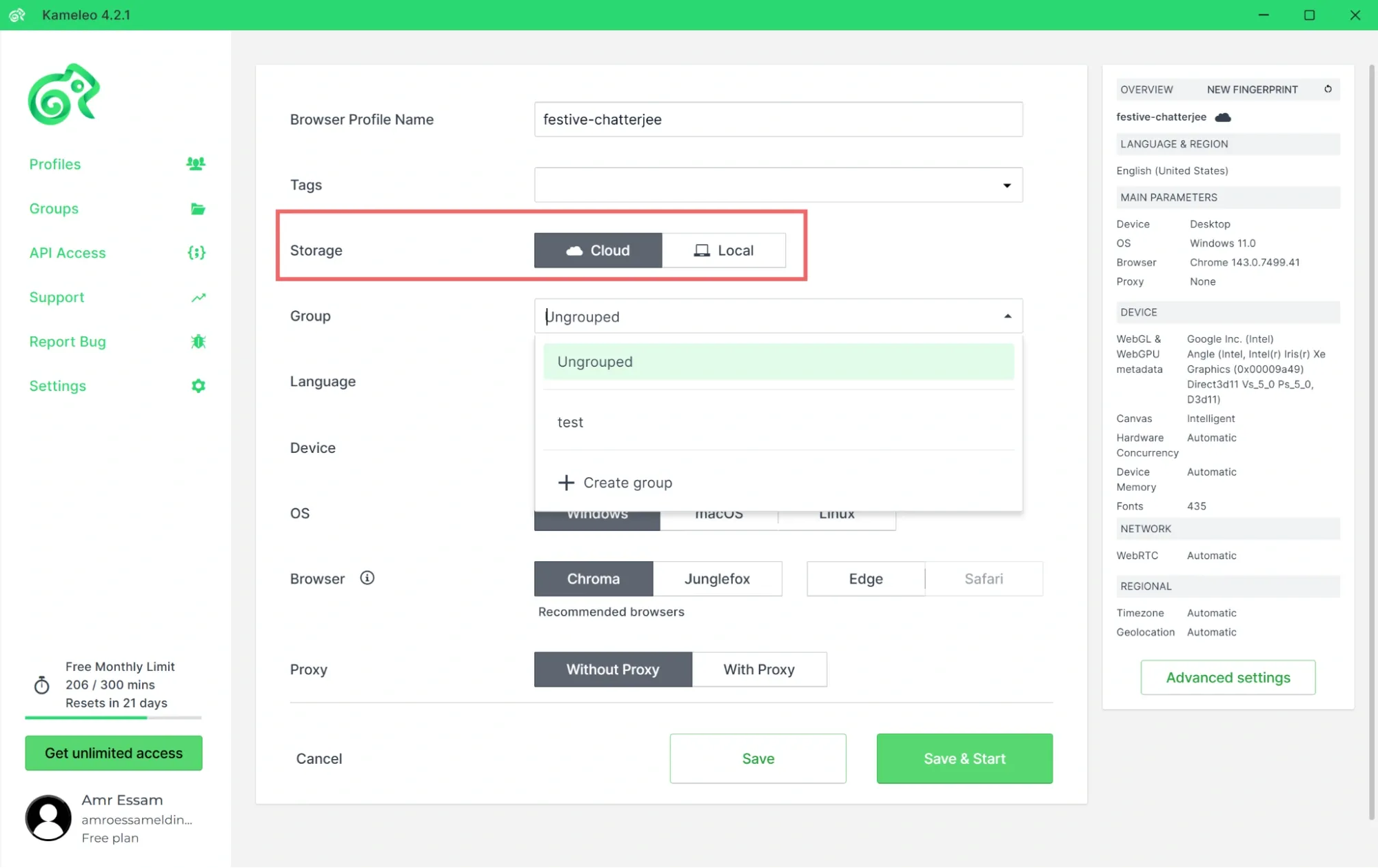 Profile storage options on Kameleo.webp