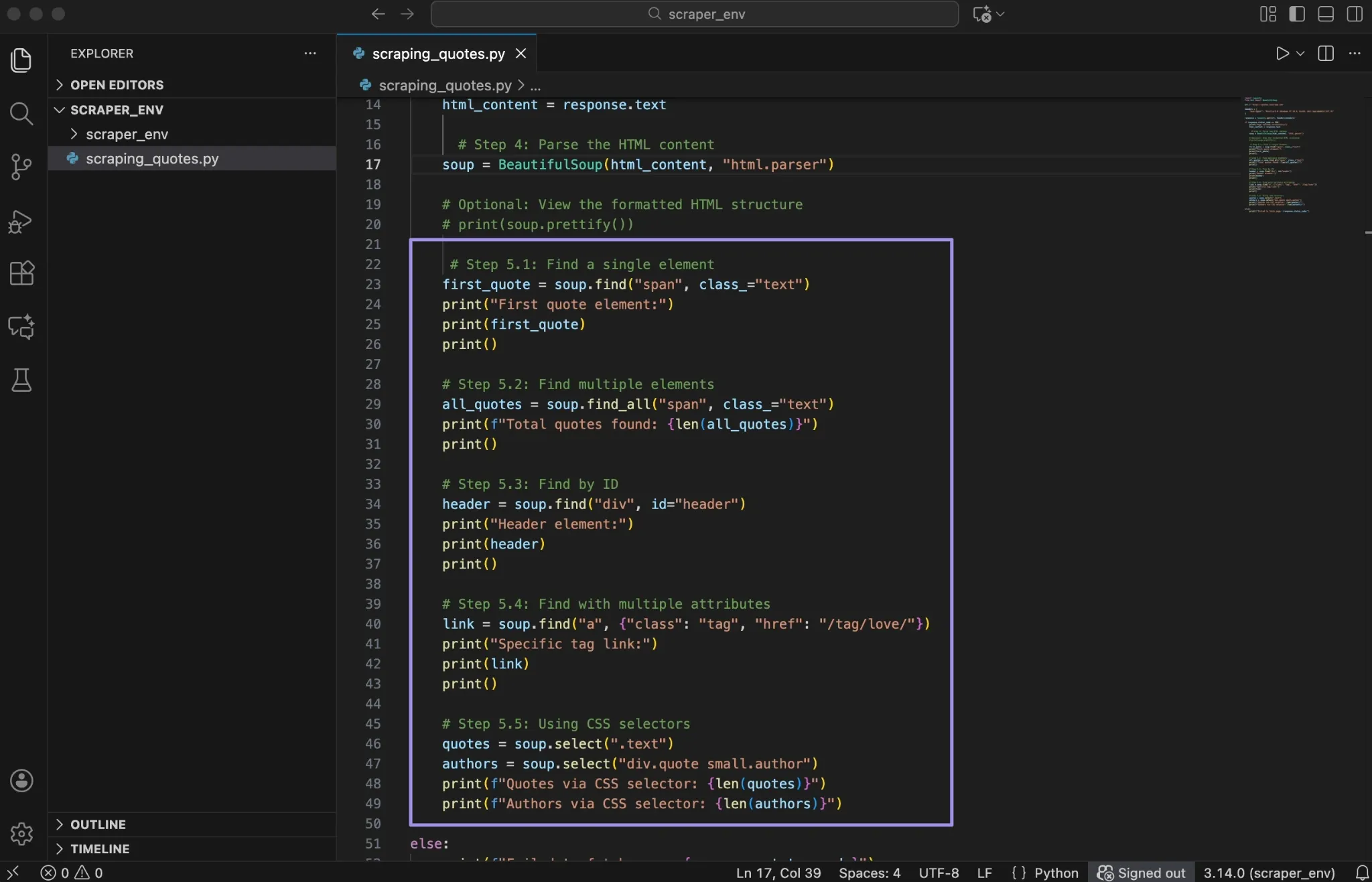 Using find and find_all methods.webp