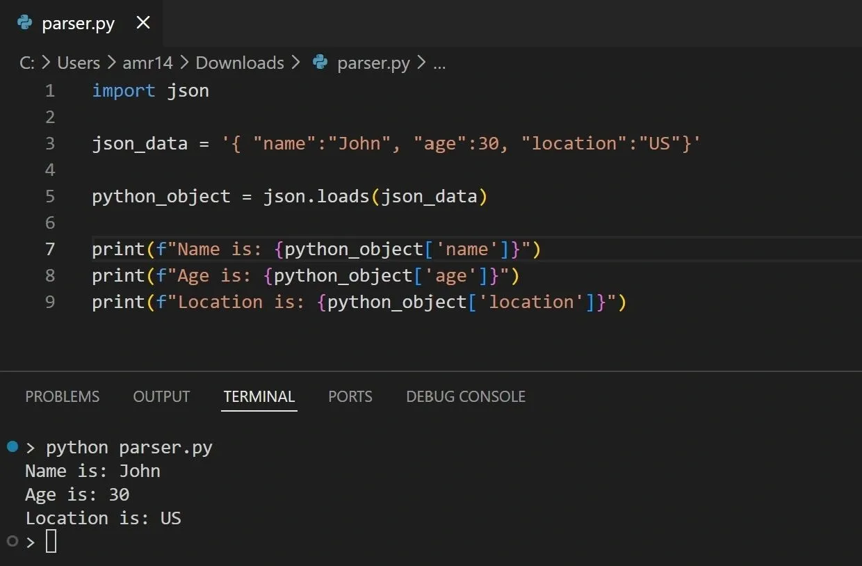 Parsing a JSON string with Python..webp