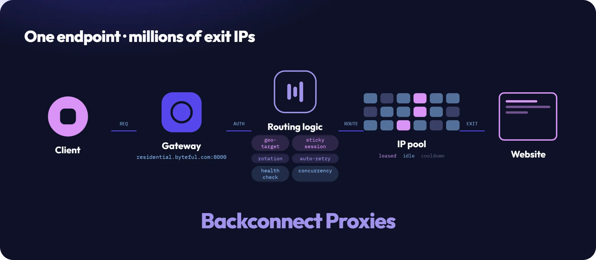 How a backconnect proxy works