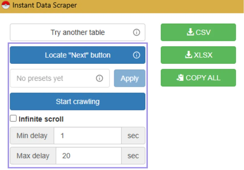 instant-data-scraper-crawl-controls.webp