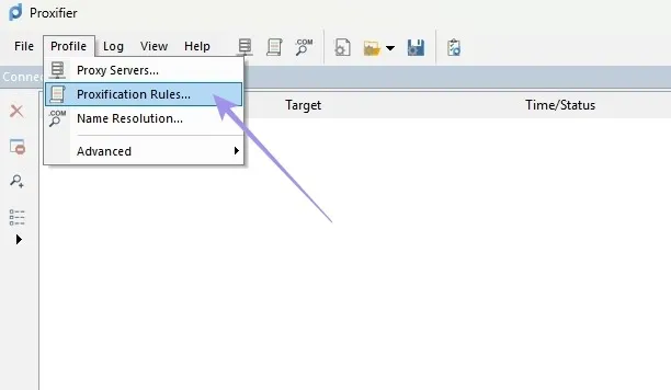 Click on Proxification Rules.webp