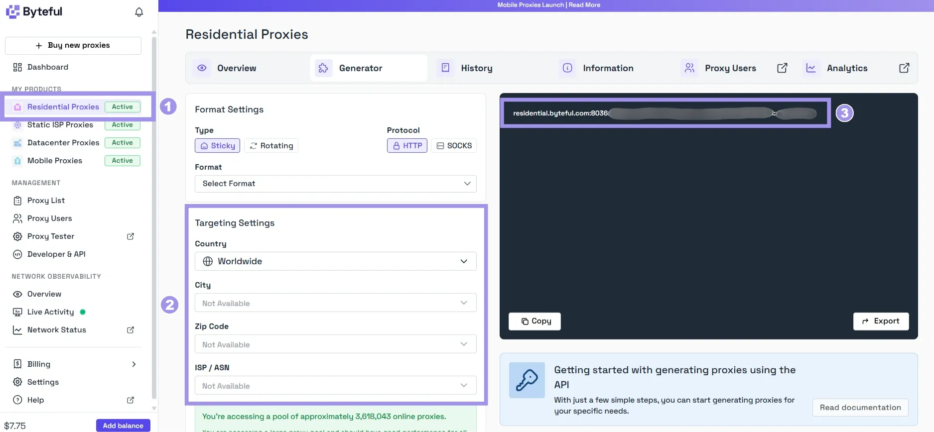 Byteful dashboard.webp