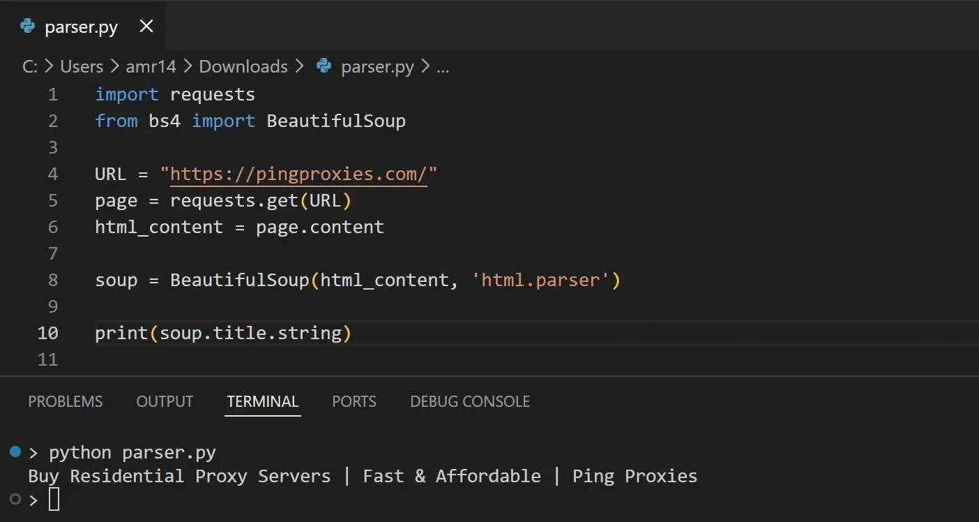 Extracting data from HTML page..webp