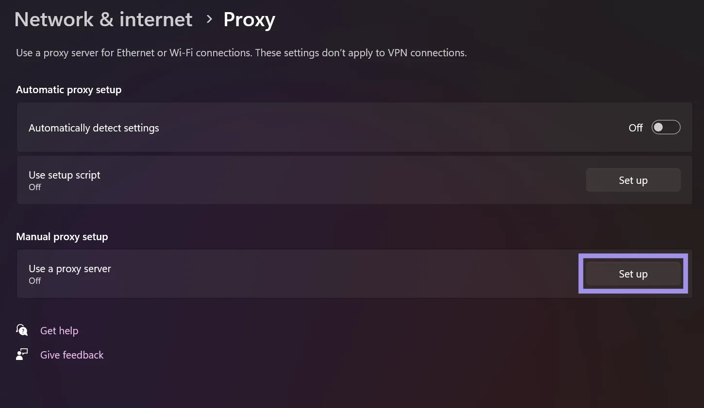Generating residential proxies from the dashboard